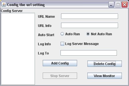 Initial Screen from HXTT driver
