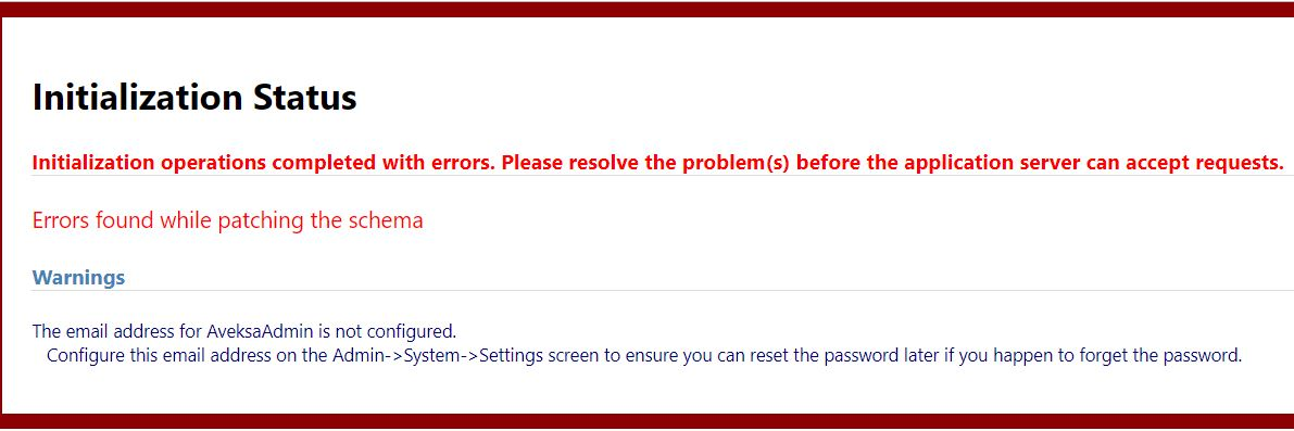 Error when accessing User Interface
