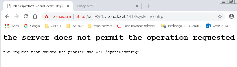 This server Does Not Permit