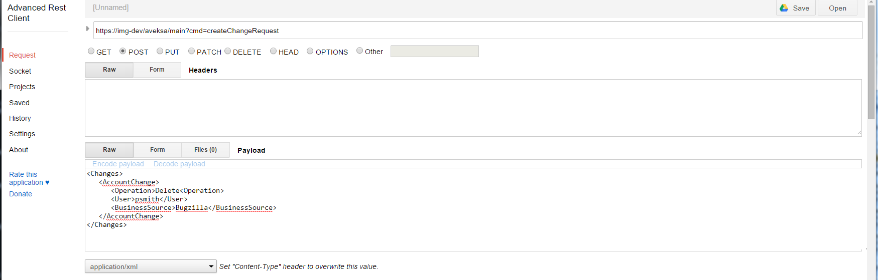 WebService Post Example