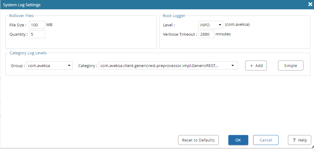 How to enable DEBUG level logging for the Generic REST Connector in RSA ...