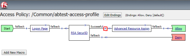 F5 BIG IP APM 14.1 Consecutive Logon Page Configuration RSA