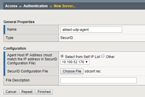 F5 BIG IP APM 14.1 Authentication Agent Configuration RSA