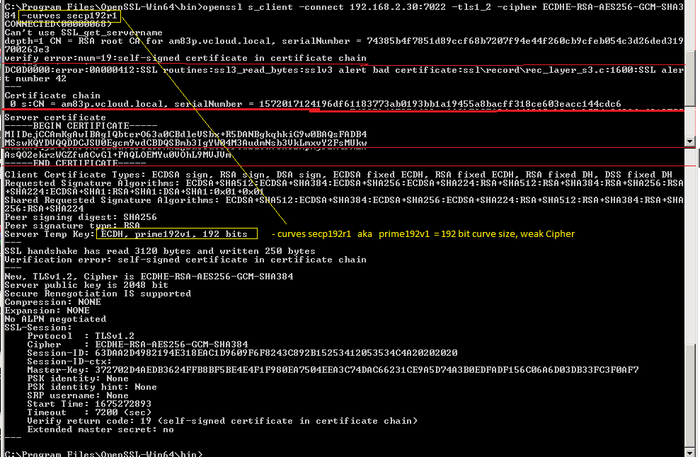 RSA Authentication Manager 8.x - Weak Ciphers