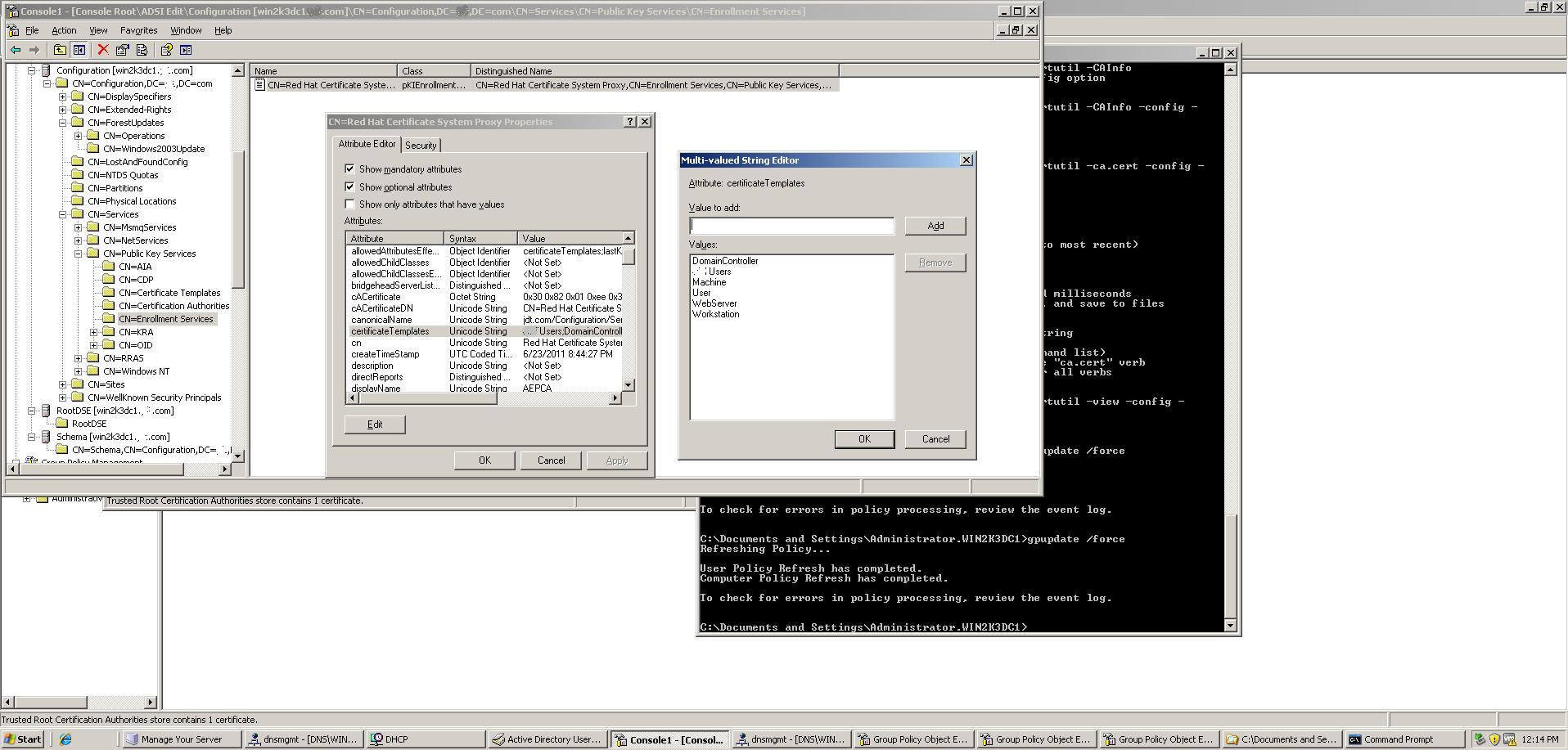 Red hat proxy object