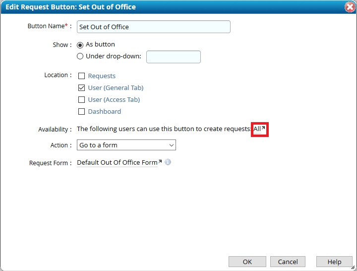Set Out Of Office availability