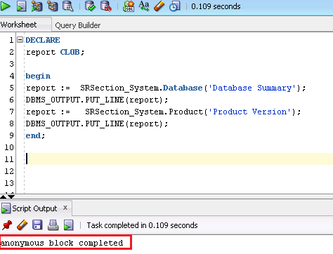 How to enable DBMS OUTPUT in Oracle SQL Developer for use with RSA