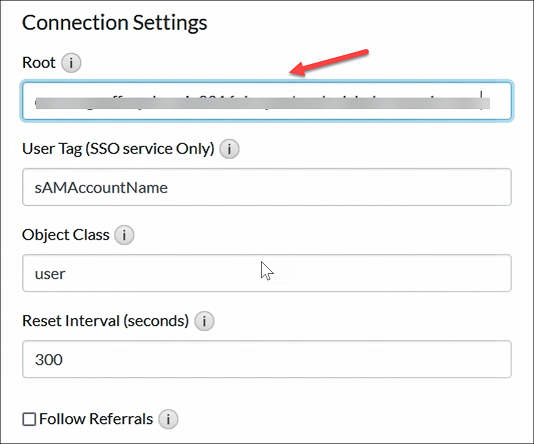 Connection setting