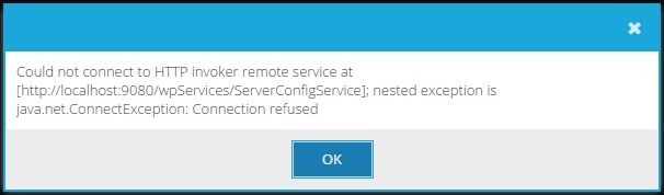 WebSphere error