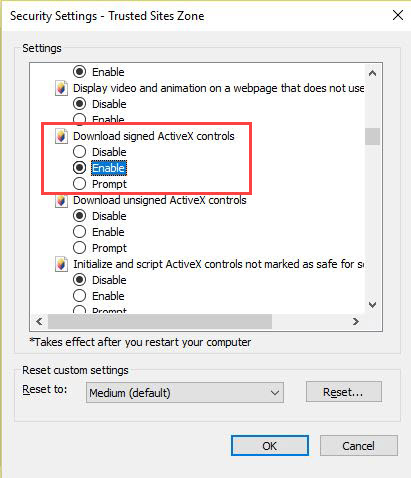 Enable ActiveX